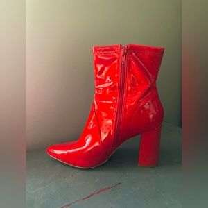 ASOS Heeled Red Boot size 10